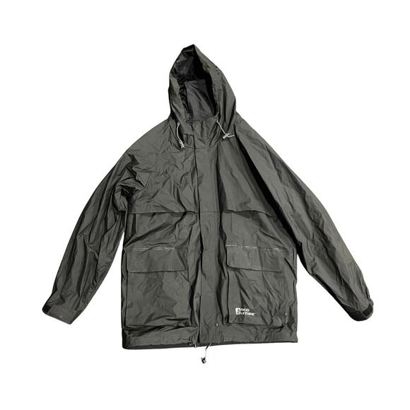 Red Ledge Men's Hood Rain Jacket Outdoor Hiking Waterproof Size Medium - Picture 1 of 5